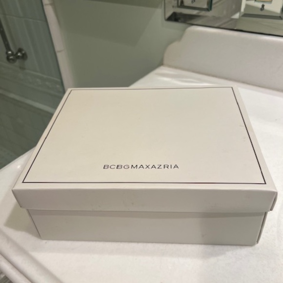 BCBG MAXAZRIA - SERENA 2 DRESS SANDALS - BLACK SATIN - SIZE 6 1/5 - Picture 8 of 8